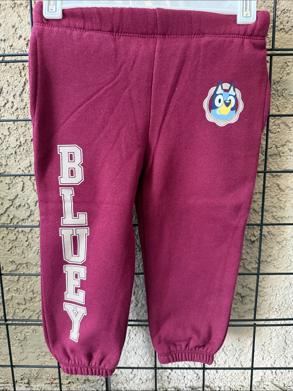 New Gap Kids' Maroon Sweatpants with Character Patch